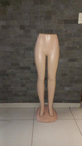 Female lower body mannequin with round base for clothing and shoe display