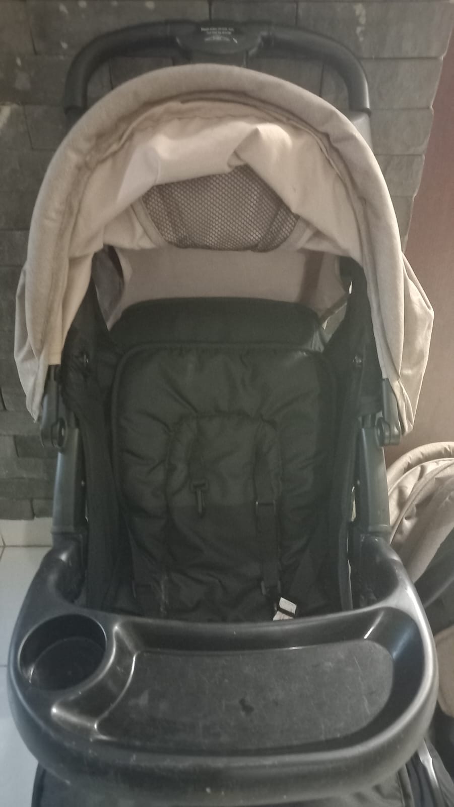 Baby Infant Car Seat – Black & Beige