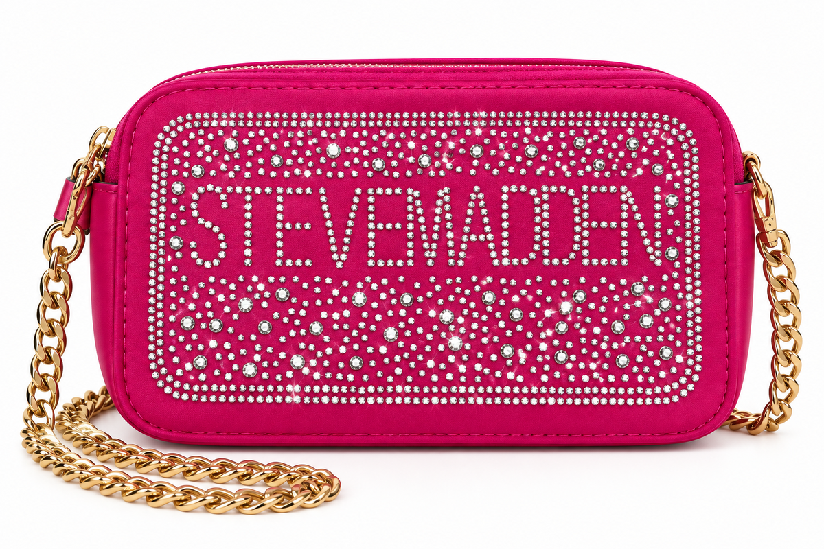 Steve Madden Rhinestone Crossbody Bag - Hot Pink