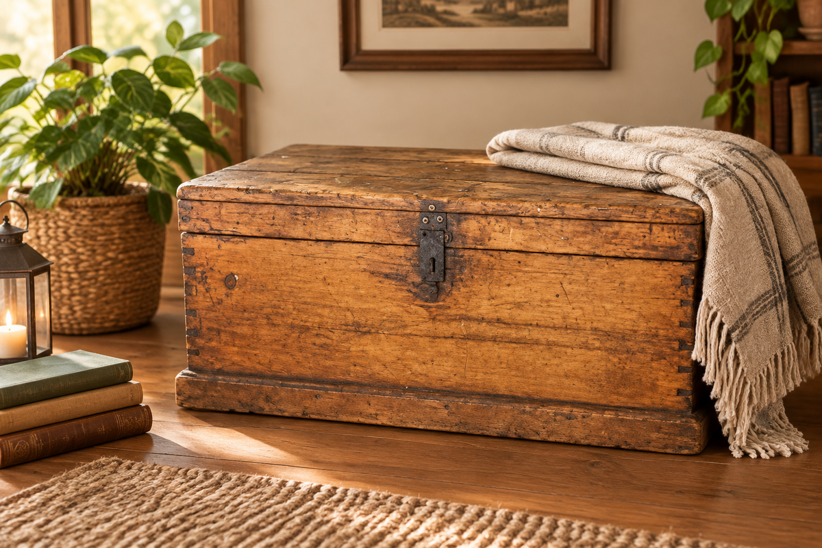 Wooden Vintage Chest
